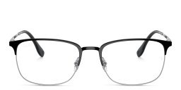 Ray-Ban Unisex Pillow Eyeglasses in Black On Silver – Product Photo 1