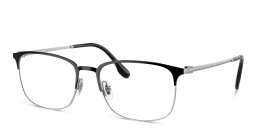 Ray-Ban Unisex Pillow Eyeglasses in Black On Silver – Product Photo 2