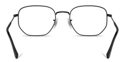 Shop Ray-Ban Optics Unisex Irregular Eyeglasses in Black online.