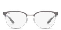 Shop Ray-Ban Unisex Irregular Eyeglasses in Grey online.