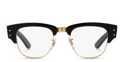 Shop Ray-Ban Mega Clubmaster Unisex Square Eyeglasses in Black online.