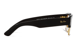 Shop Ray-Ban Mega Clubmaster Unisex Square Eyeglasses in Black online.