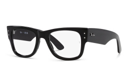 Ray-Ban Unisex Square Eyeglasses in Black – Product Photo 2