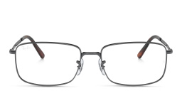 Ray-Ban Unisex Rectangle Eyeglasses in Gunmetal – Product Photo 1