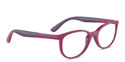 Shop Ray-Ban Junior Kids Pillow Eyeglasses in Rose online.