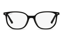 Shop Ray-Ban Junior Elliot Kids Irregular Eyeglasses in Black online.