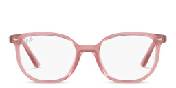 Shop Ray-Ban Junior Elliot Kids Irregular Eyeglasses in Pink online.