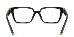 TIFFANY Wide Rectangle Eyeglasses in Black – Product Photo 4
