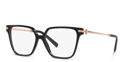 Shop TIFFANY Square Eyeglasses in Black online.