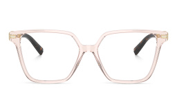 Shop TIFFANY T Motif Square Eyeglasses in Crystal Nude online.