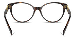 Shop VERSACE Medusa Wide Cat-Eye Eyeglasses in Havana online.