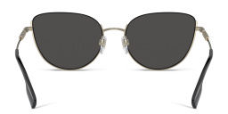 Shop BURBERRY Half-Rim Cat-Eye Sunglasses in Light Gold online.