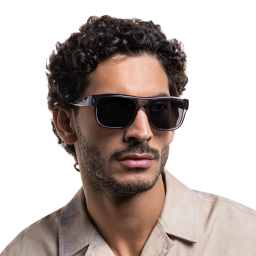 Emporio Armani Logo Pillow Sunglasses in Transparent Grey – Product Photo 6