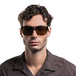 Emporio Armani Logo Pillow Sunglasses in Havana – Product Photo 6