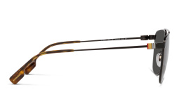 Shop BURBERRY Wide Aviator Sunglasses in Black online.