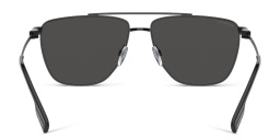 Shop BURBERRY Wide Aviator Sunglasses in Black online.