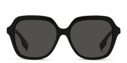 Shop BURBERRY Joni Oversized Square Sunglasses in Black online.