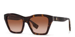 تسوق نظارات شمسية مربّعة بربري بلون هافان داكن أونلاين.