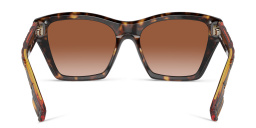 تسوق نظارات شمسية مربّعة بربري بلون هافان داكن أونلاين.