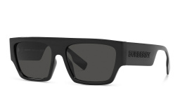 نظارات شمسية مربّعة من بربري بلون أسود - صورة المنتج 2