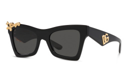 Dolce & Gabbana Cat-Eye Sunglasses in Black – Product Photo 2