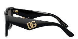 Shop Dolce & Gabbana Square Sunglasses in Black online.