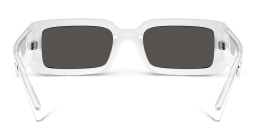 Dolce & Gabbana Rectangle Sunglasses in White – Product Photo 4