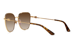 Dolce & Gabbana DG Logo Butterfly Sunglasses in Gold – Product Photo 2