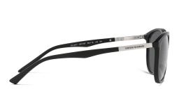 Shop Emporio Armani Logo Pillow Sunglasses in Matte Black online.