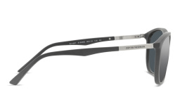 Shop Emporio Armani Logo Pillow Sunglasses in Matte Grey online.