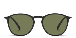 GIORGIO ARMANI Round Sunglasses in Shiny Black – Product Photo 1