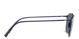 نظارات شمسية دائرية من جورجو أرماني بلون أزرق شفاف - صورة المنتج 3