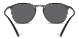 Shop GIORGIO ARMANI Square Sunglasses in Grey online.