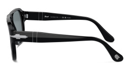 PERSOL Unisex Rectangle Sunglasses in Black – Product Photo 3