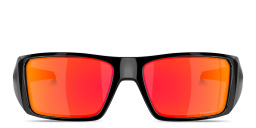 Shop Oakley Heliostat Rectangle Sunglasses in Black online.