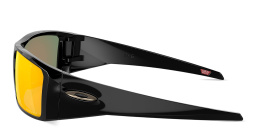 Shop Oakley Heliostat Rectangle Sunglasses in Black online.