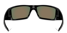 Shop Oakley Heliostat Rectangle Sunglasses in Black online.