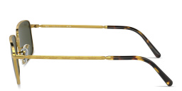 Shop Ray-Ban Unisex Rectangle Sunglasses in Gold online.