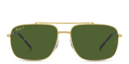 Shop Ray-Ban Unisex Pillow Sunglasses in Gold online.