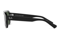 Shop Ray-Ban Corrigan Unisex Irregular Sunglasses in Black online.