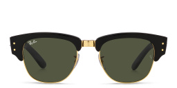 Shop Ray-Ban Mega Clubmaster Unisex Square Sunglasses in Black online.