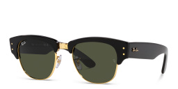 Shop Ray-Ban Mega Clubmaster Unisex Square Sunglasses in Black online.