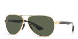 Ray-Ban Unisex Aviator Sunglasses in Gold – Product Photo 1