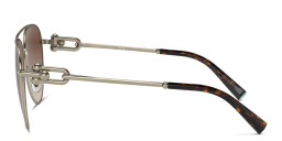 Shop TIFFANY Aviator Sunglasses in Pale Gold online.