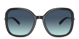 Shop TIFFANY Oversized Square Sunglasses in Black online.