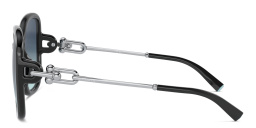 Shop TIFFANY Oversized Square Sunglasses in Black online.