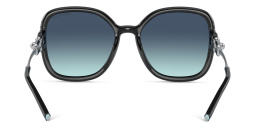 Shop TIFFANY Oversized Square Sunglasses in Black online.