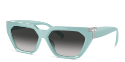 TIFFANY T Motif Irregular Sunglasses in Tiffany Blue – Product Photo 2