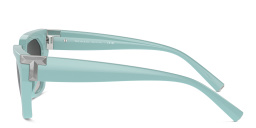 TIFFANY T Motif Irregular Sunglasses in Tiffany Blue – Product Photo 3