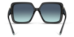 Shop TIFFANY Square Sunglasses in Black online.